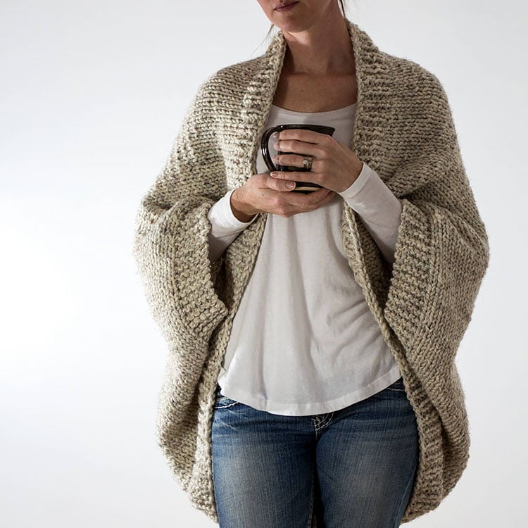 Knitting Pattern - Over-sized Scoop Sweater